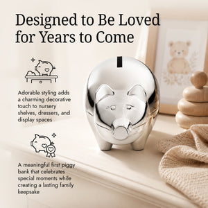 Krysaliis Silver-plate Piggy Baby Bank