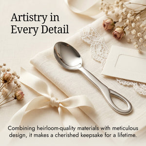 Sophie Sterling Silver Baby Feeding Spoon by Krysaliis