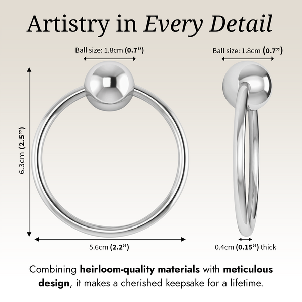 Krysaliis Sterling Silver Baby Teether Rattle -  2 Ring