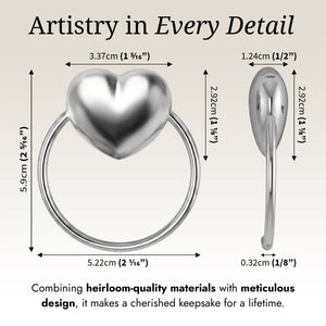 Krysaliis Sterling Silver Baby Teether Rattle - Heart