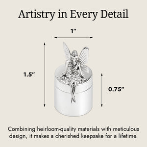 Sterling Silver Tooth Fairy Keepsake Box by Krysaliis