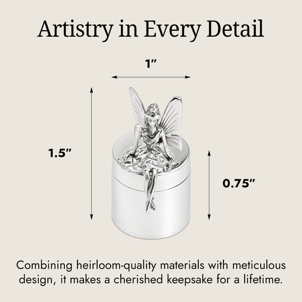 Sterling Silver Tooth Fairy Keepsake Box by Krysaliis