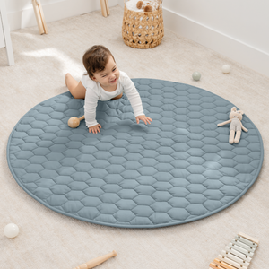 Play Mat with Non-Slip Bottom in Pacific Blue