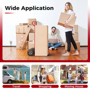 P-Handle Hand Truck with Foldable Load Plate for Warehouse Garage
