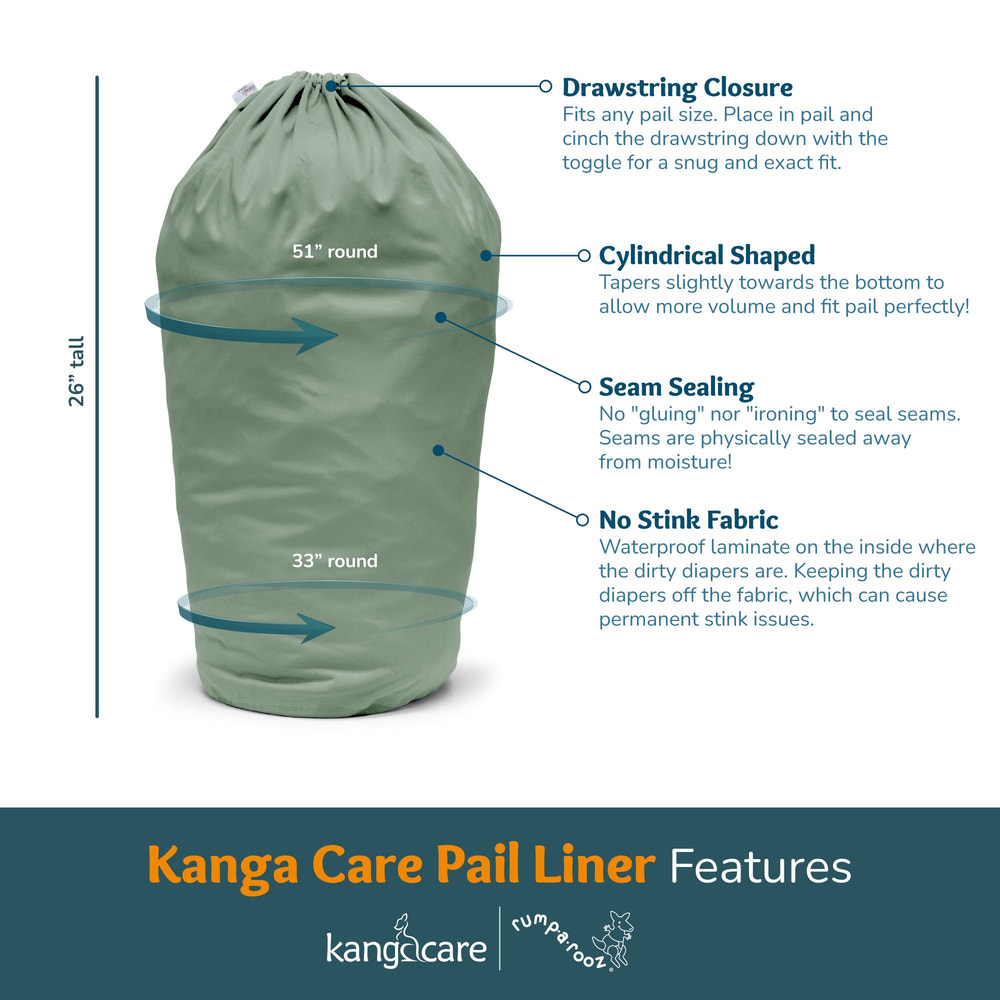 Kanga Care Pail Liner in Aquarius design for diaper wet bags and pods, featuring vibrant colors and durable material.
