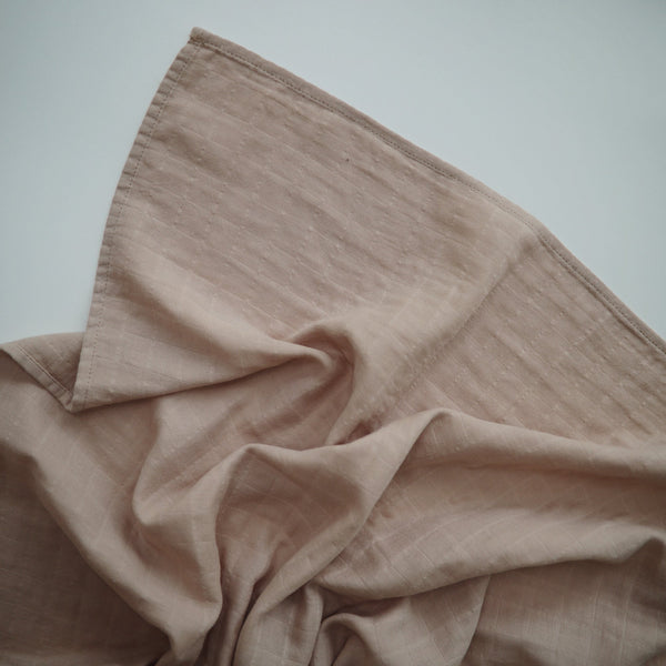 Mushie Organic Cotton Muslin Swaddle Blanket extra soft