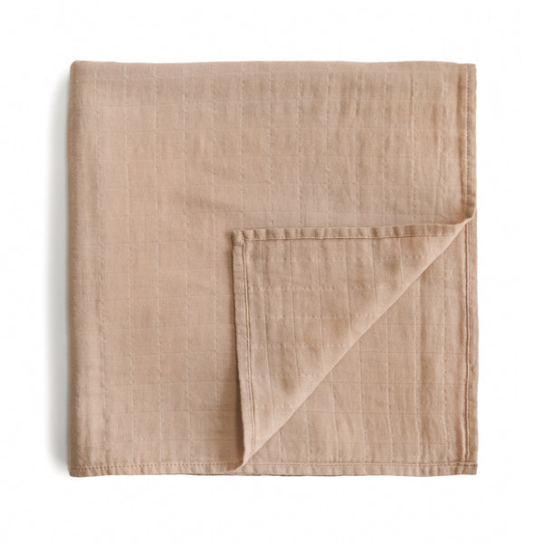 Organic Cotton Muslin Swaddle Blanket