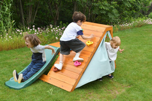 Palm 5-in-1 Outdoor and Indoor Playground Playset, showcasing fun features from angle 4 for active playtime.