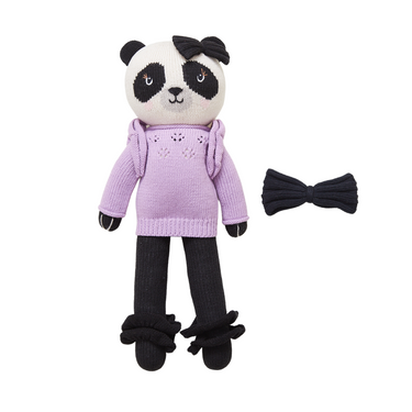 Lavender Panda Match Me Set for nursery decor, featuring adorable panda designs and soothing lavender colors.