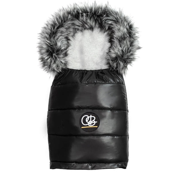 Pastel Black Organic Premium Gray Wool Adjustable Footmuff