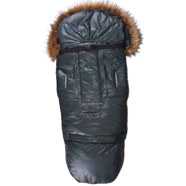 Pastel Hunter Green Organic Premium Wool Adjustable Footmuff