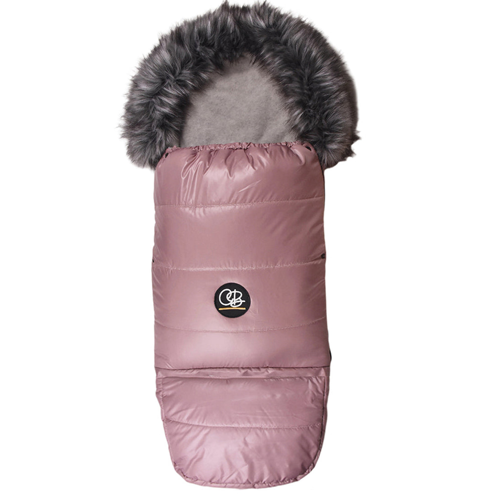 Pastel Pink Organic Premium Wool Adjustable Footmuff