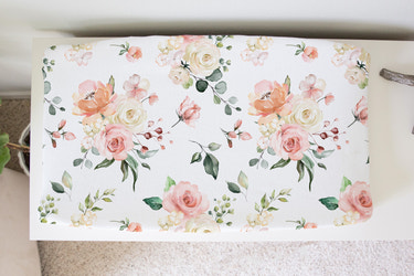 Changing Pad Cover - Peach Floral - MOOGCO Baby