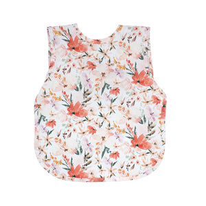 Peachy Dreams Bapron in angle 3 view, featuring a cute peach design for babies and toddlers.