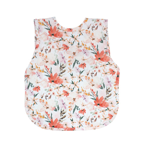 Peachy Dreams Bapron in angle 3 view, featuring a cute peach design for babies and toddlers.