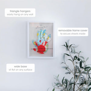 Family Handprint Art Project and Frame