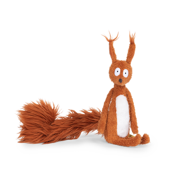 Squirrel plush toy from "Ecole des loisirs" - soft, cuddly, perfect for babies and toddlers.