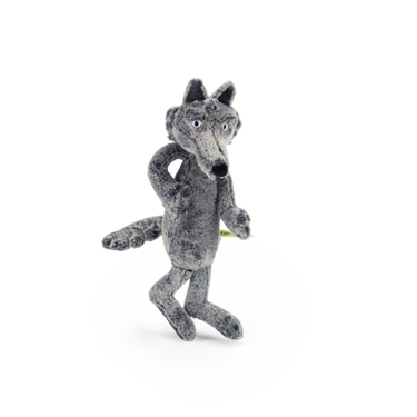 Soft plush wolf toy from "Ecole des loisirs" perfect for cuddling and imaginative play. Ideal for babies and toddlers.