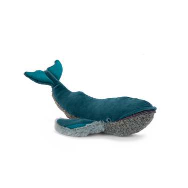 Small whale plush toy from "All Around the World" collection, perfect for cuddling and imaginative play.