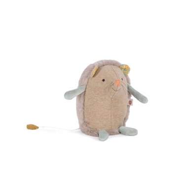 Musical hedgehog toy "Three Little Rabbits" for babies, featuring soft textures and soothing melodies.