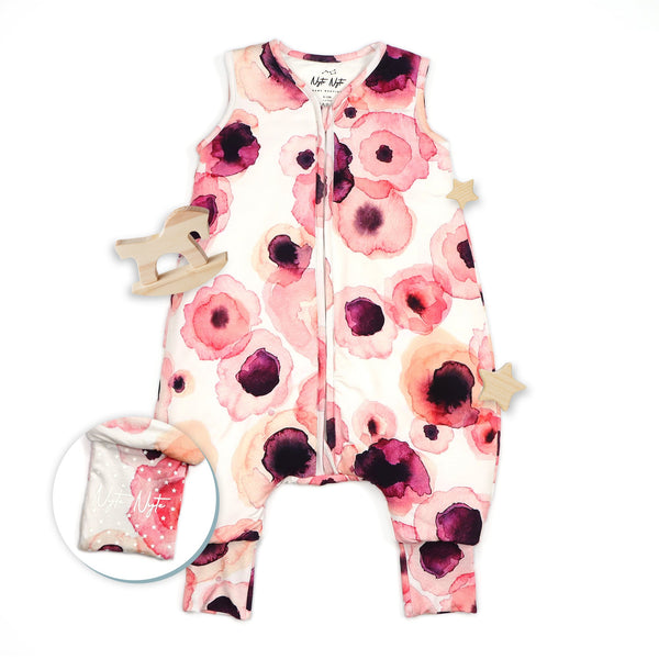 Limited Edition 1.0 TOG baby product in various patterns, angled view showcasing design and comfort.