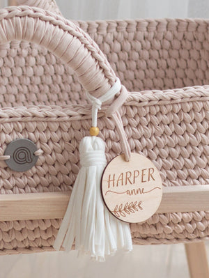Baby Name Sign for Moses Basket