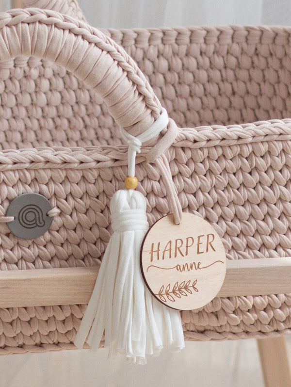 Baby Name Sign for Moses Basket