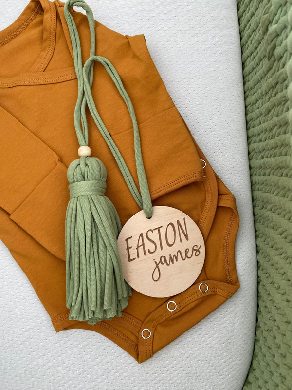 Baby Name Sign for Moses Basket