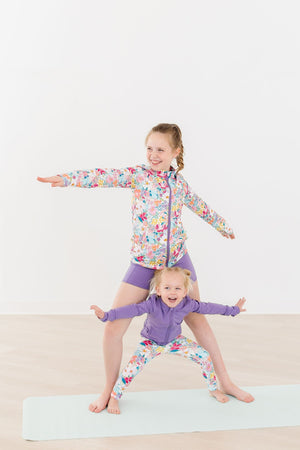 Petal Power Active Legging for babies, showcasing a stylish design from angle 3. Perfect for active little ones!
