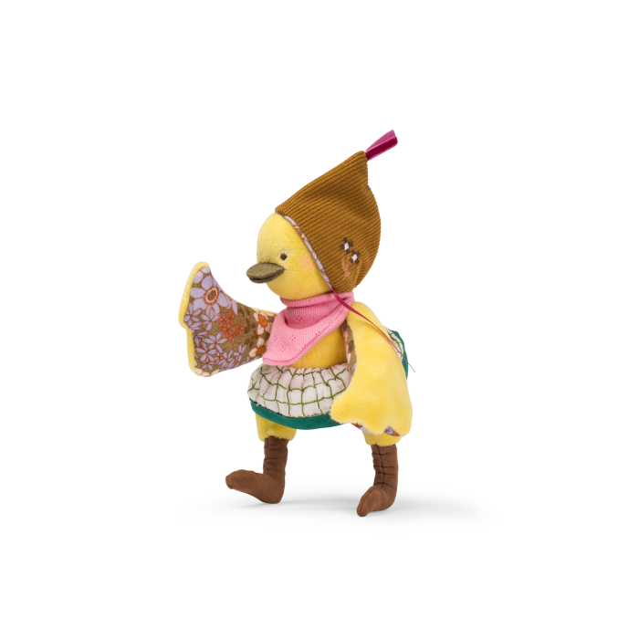 Rita the Duck plush toy from The Minouchkas, perfect for cuddles and playtime for babies and toddlers.