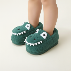 Soft Dino Slippers for Toddlers – Ages 1–6