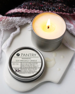 Soy Massage Oil Candle - Skin Softening Jojoba + Shea Butter Candle