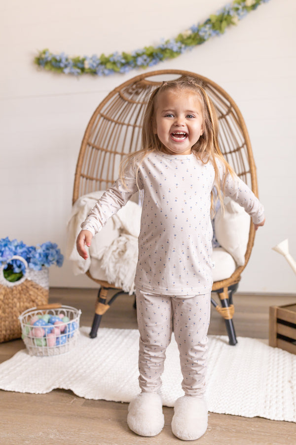 Tiny Tulips 2pc Bamboo Pajamas
