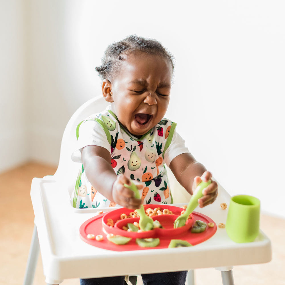 "Market Fresh Bapron for babies - stylish, functional, and mess-free feeding solution."