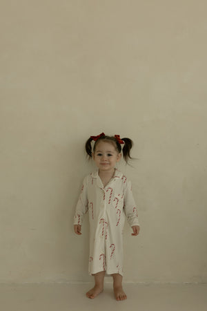 Toddler Bamboo Sleeping Dress | Candy Cane