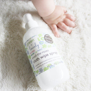 Organic Smell the Roses Cloth Diaper Wipe Spray - Rose Water Infused - 8 oz.