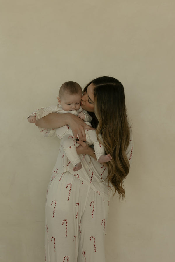 Bamboo Zip Pajamas | Candy Cane