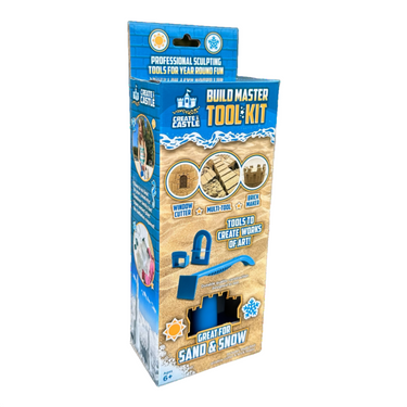 "Create A Castle Tool Kit for building mermaids and dragons at the beach - fun sand and beach toys for kids."