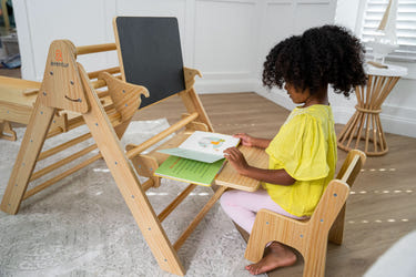 Desk and Chair Attachment for Hazel & Olive Rocking Chair - Perfect for Baby's Playtime and Learning.