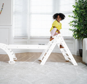 Hazel | Pikler Triangle, Slide & Rocker Set - Natural