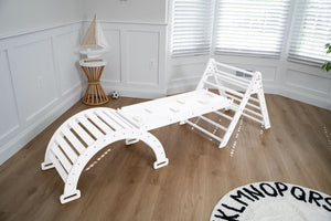 Hazel | Pikler Triangle, Slide & Rocker Set - Natural