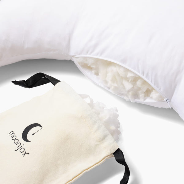 Customizable Nursing Pillow - Moonlight White