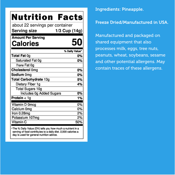 Freeze Dried Pineapple
