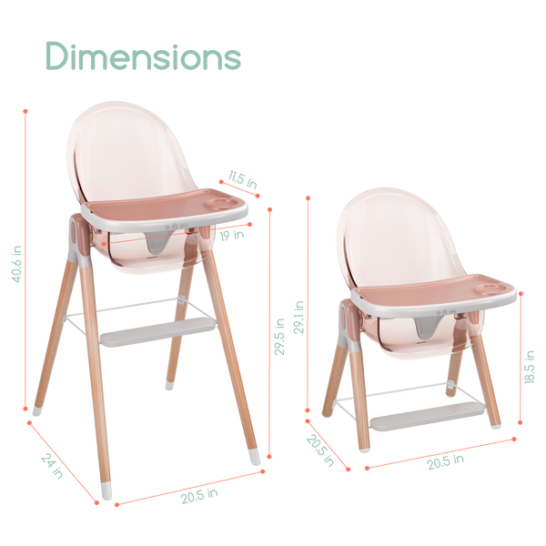 Children of Design 6 in 1 Deluxe High Chair