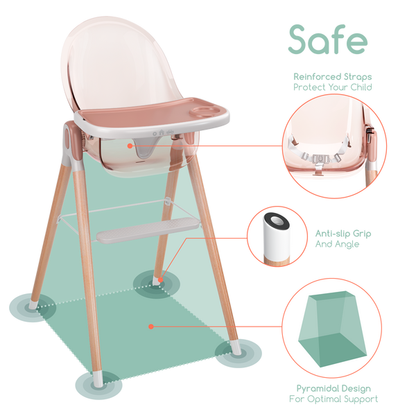 Children of Design 6 in 1 Deluxe High Chair