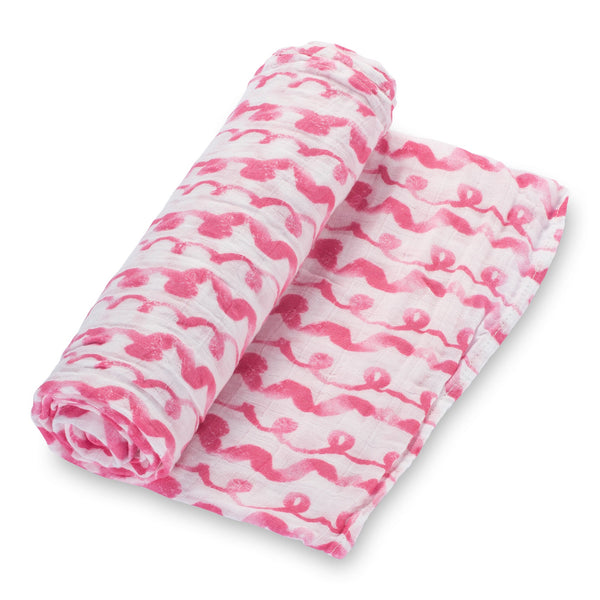 On Wednesdays We Wear Pink Baby Swaddle Blanket