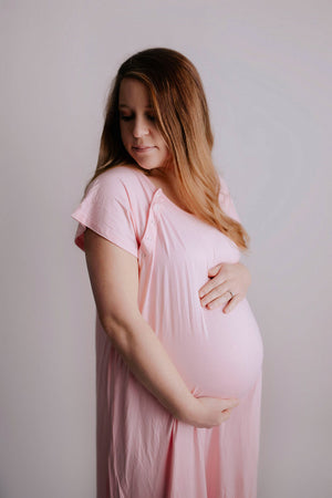 Light Pink Labor and Delivery Nursing Hospital Gown