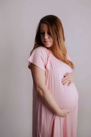 Light Pink Labor and Delivery Nursing Hospital Gown