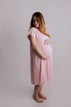 Light Pink Labor and Delivery Nursing Hospital Gown