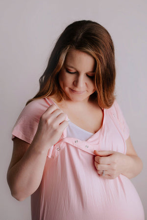 Light Pink Labor and Delivery Nursing Hospital Gown